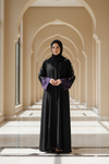 Black_Abaya_with_Silver_Leaf_Embroidery_Sleeves_Luxury_Festive_Wear_Dress