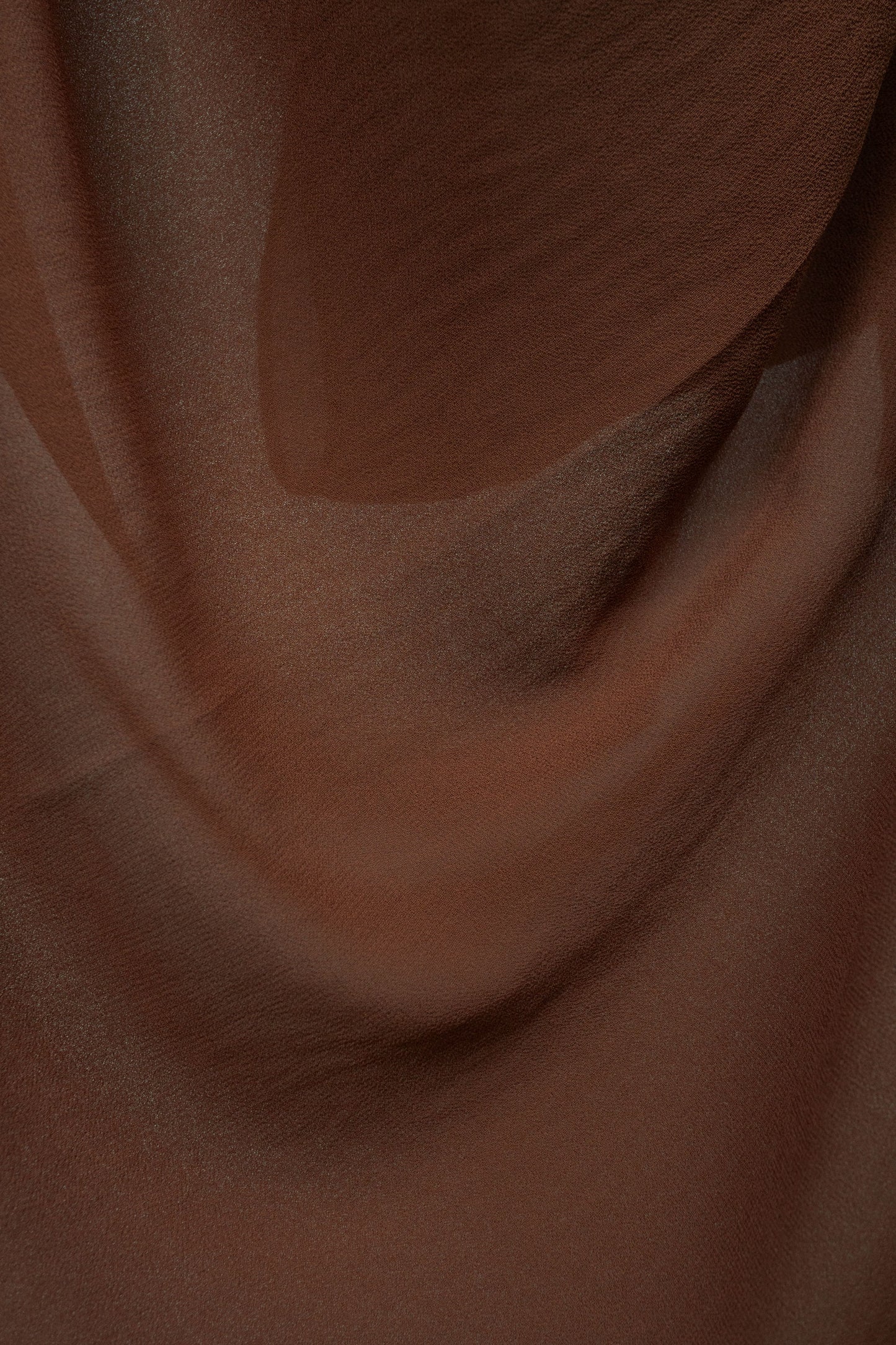Chocolate Brown Georgette Hijab