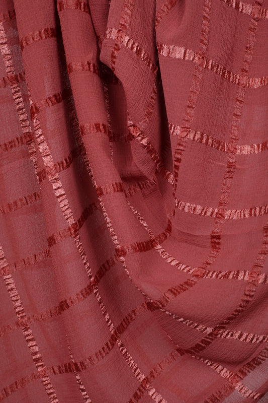Maroon Marble Grid Hijab