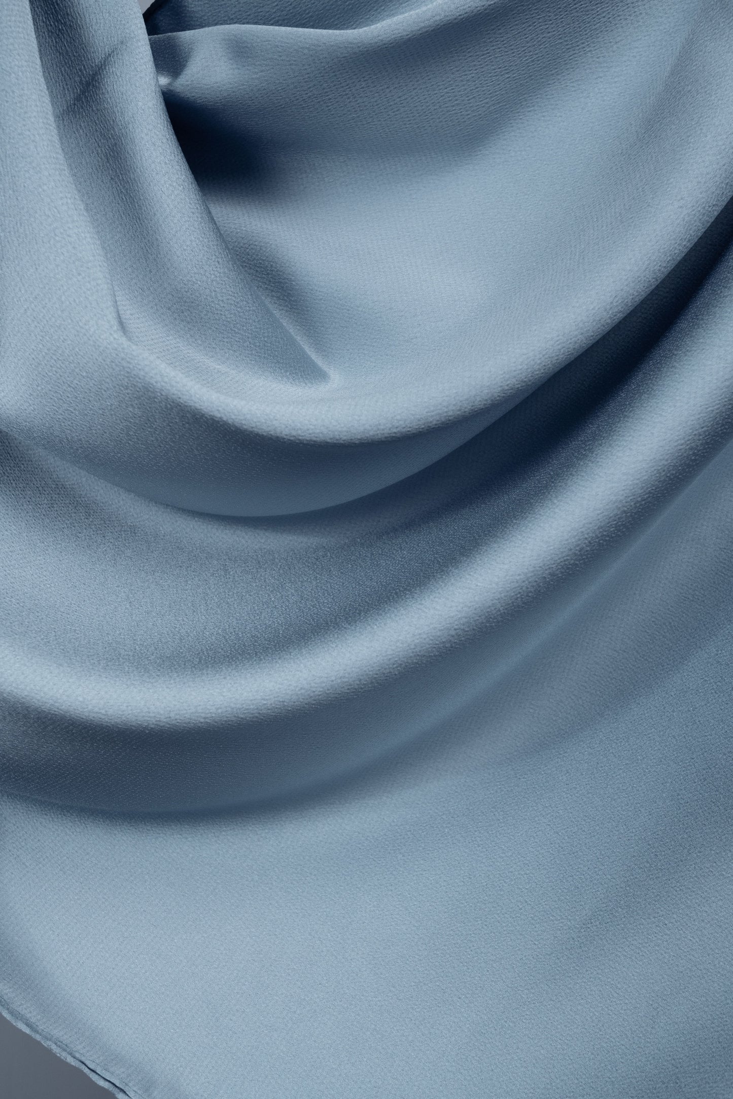 Dusty Blue Silk Hijab