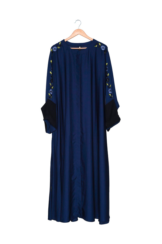 Elegant Navy Blue Abaya