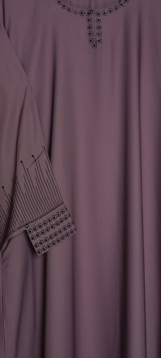 Embellished Mauve Abaya