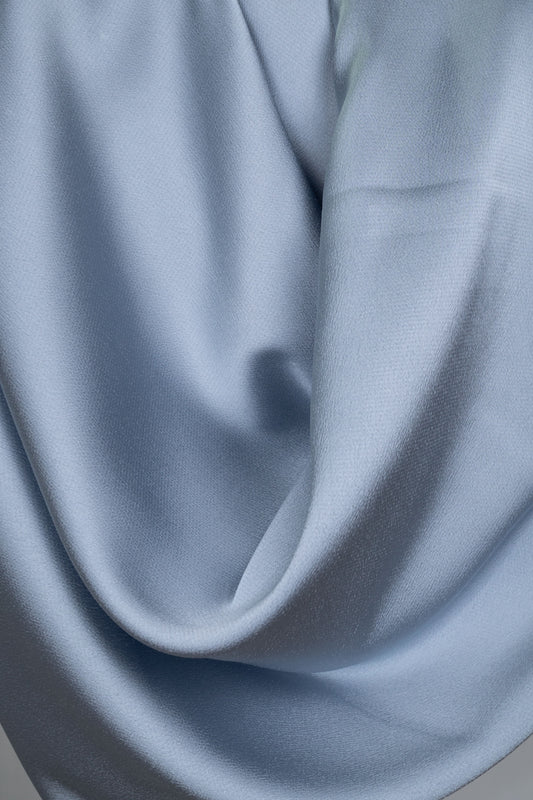 Peau de Soie Blue Silk Hijab