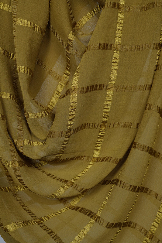 Olive Marble Grid Hijab