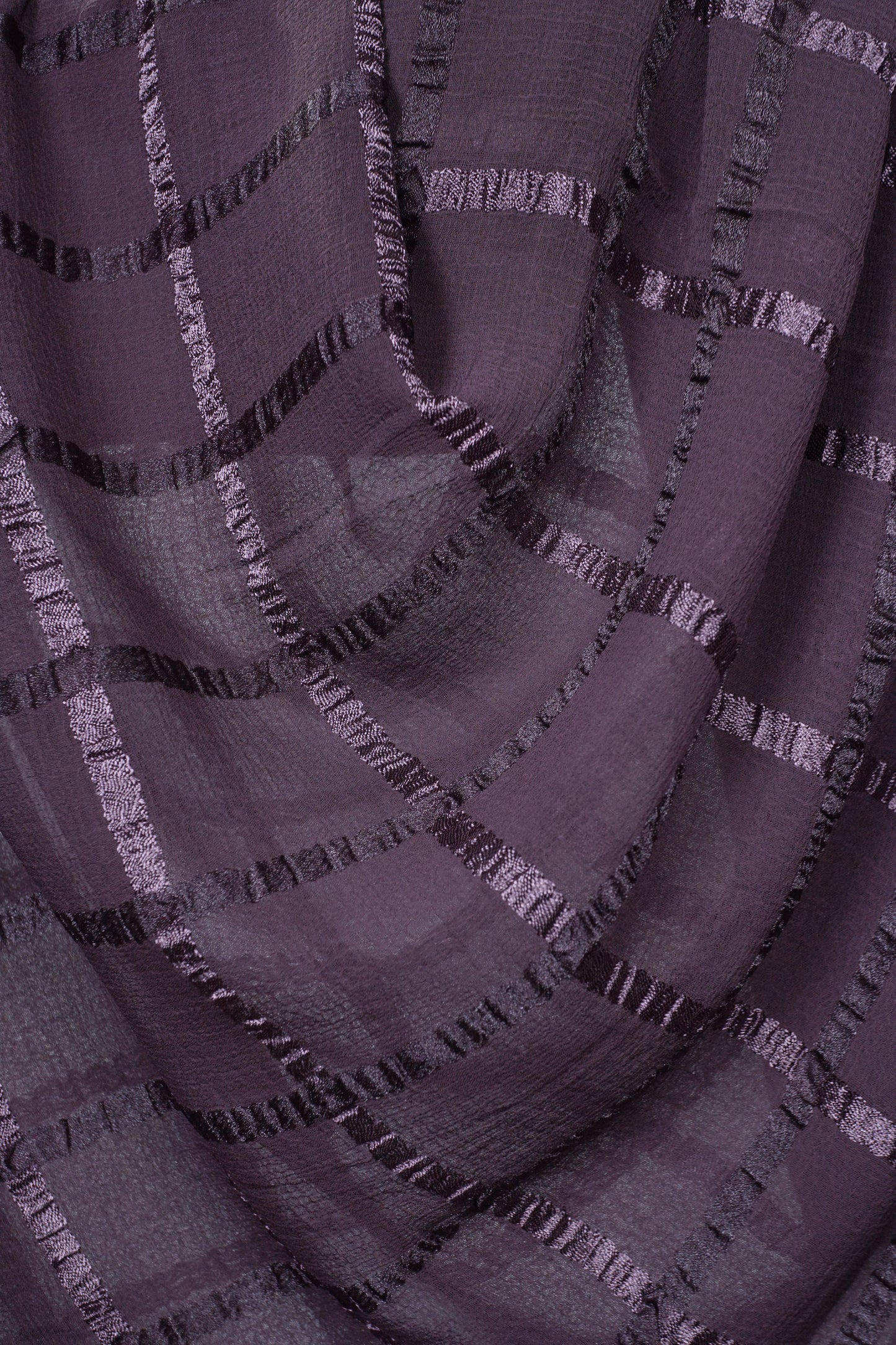 Plum Marble Grid Hijab