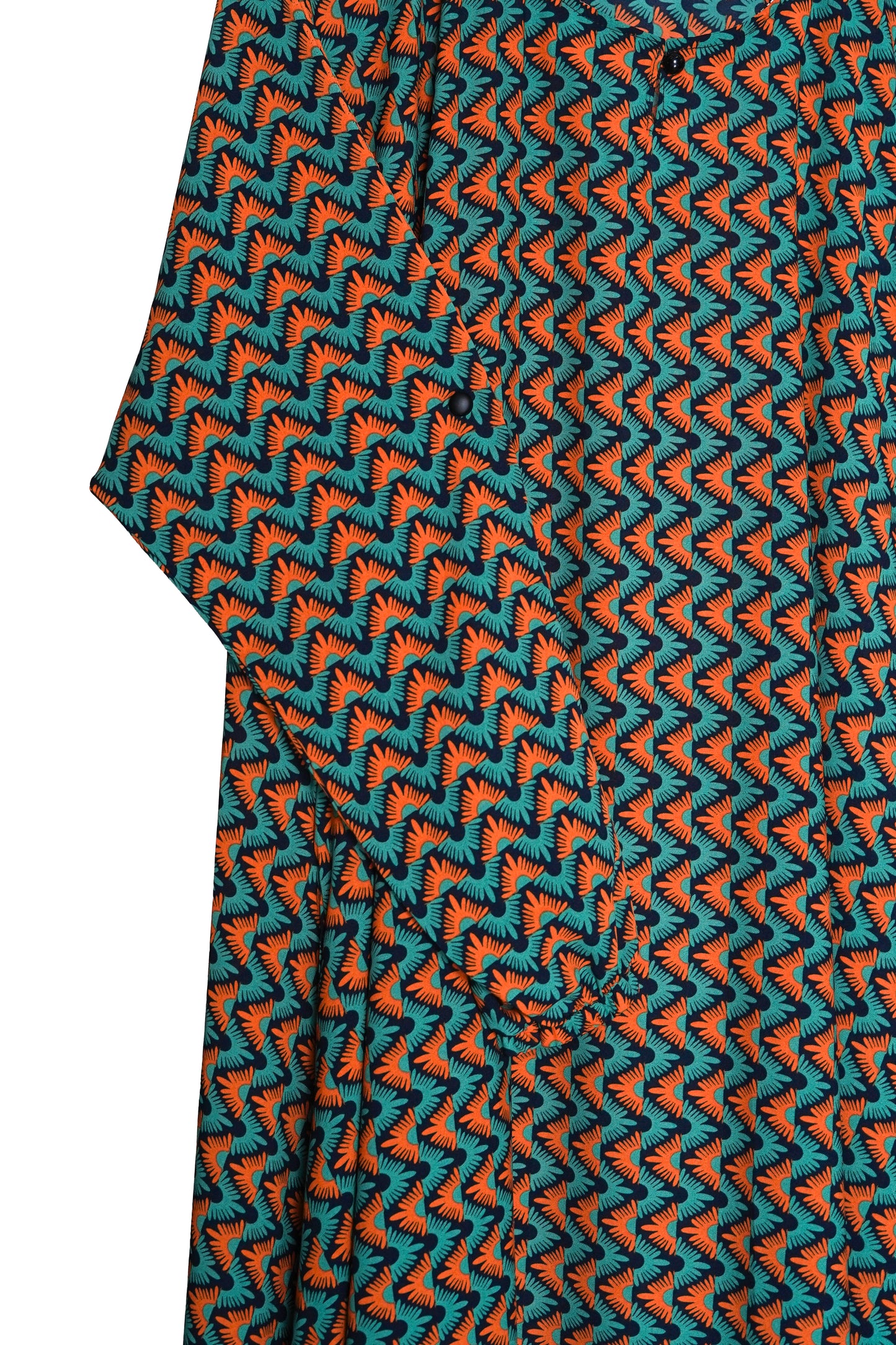 Teal Zig Zag Maxi Abaya
