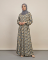 mulaabis-cream-floral-printed-abaya-pockets|online abaya pakistan