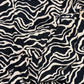 Abstract Black Printed Abaya with Pocket & Detachable Belt