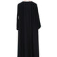 Embroidered Black Butterfly Abaya