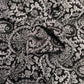 Black Floral Printed Abaya with Pocket & Detachable Belt