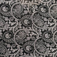 Black Floral Printed Abaya with Pocket & Detachable Belt