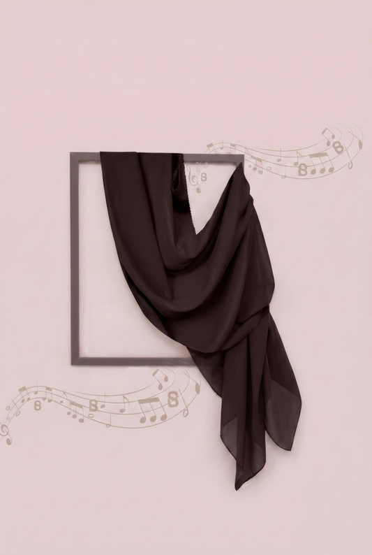 Brown Georgette Hijab