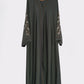 Charcoal Embroidered Zoom Abaya