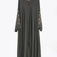 Charcoal Embroidered Zoom Abaya
