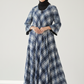 Classic_Blue_White_Plaid_Maxi_Abaya_Diagonal_Tartan_Print_Modest_Dress
