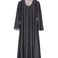 Cream Ditsy Floral Print Abaya