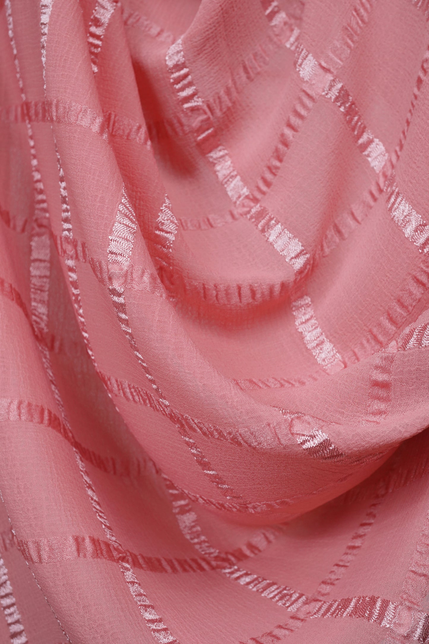 Pink Marble Grid Hijab