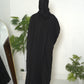 Mulaabis Classic Black Butterfly Abaya with Matching Niqab & Hijab Set