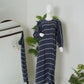 Slate Purple Striped Zoom Abaya