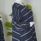 Slate Purple Striped Zoom Abaya