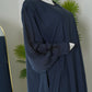 Navy Nida Embellished Abaya