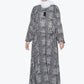 Elegant Black & White Nida Georgette Maxi Abaya 