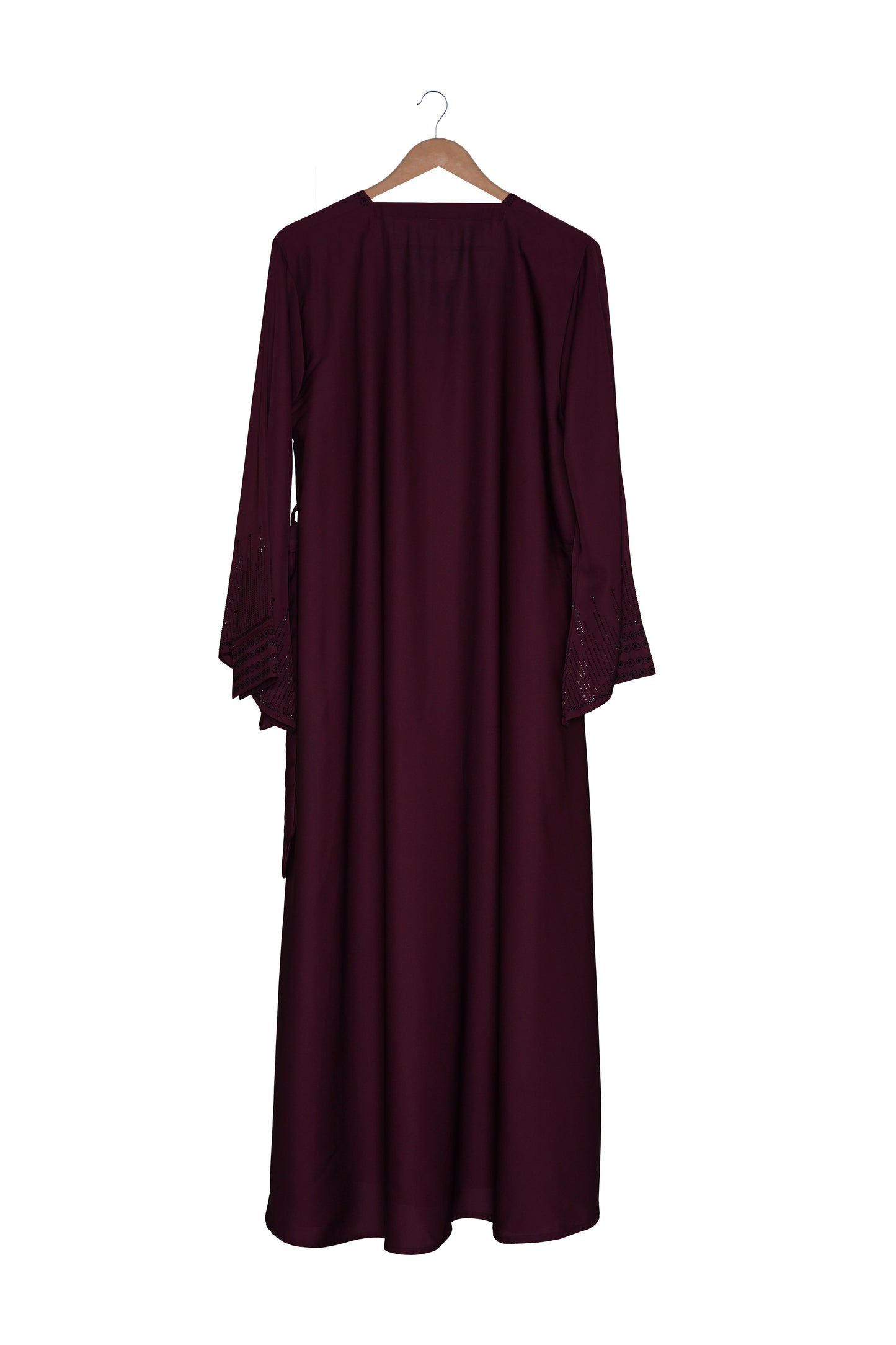 Elegant Burgundy Formal Abaya