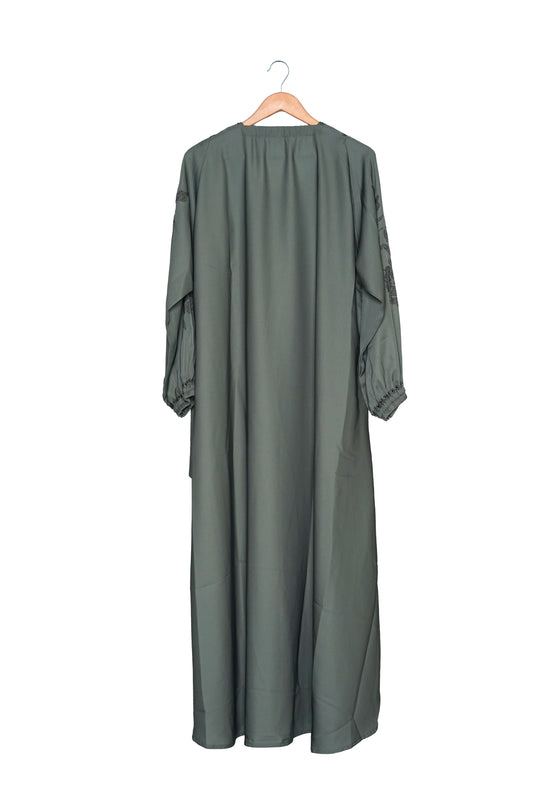 Elegant Olive Green Maxi Abaya