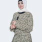 Elegant Olive Leaf Nida Georgette Maxi Abaya