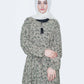 Elegant Olive Leaf Nida Georgette Maxi Abaya