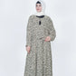 Elegant Olive Leaf Nida Georgette Maxi Abaya