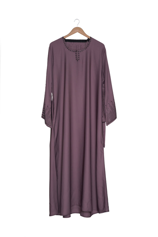 Embellished Mauve Abaya 
