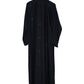 Embroidered Black Butterfly Abaya