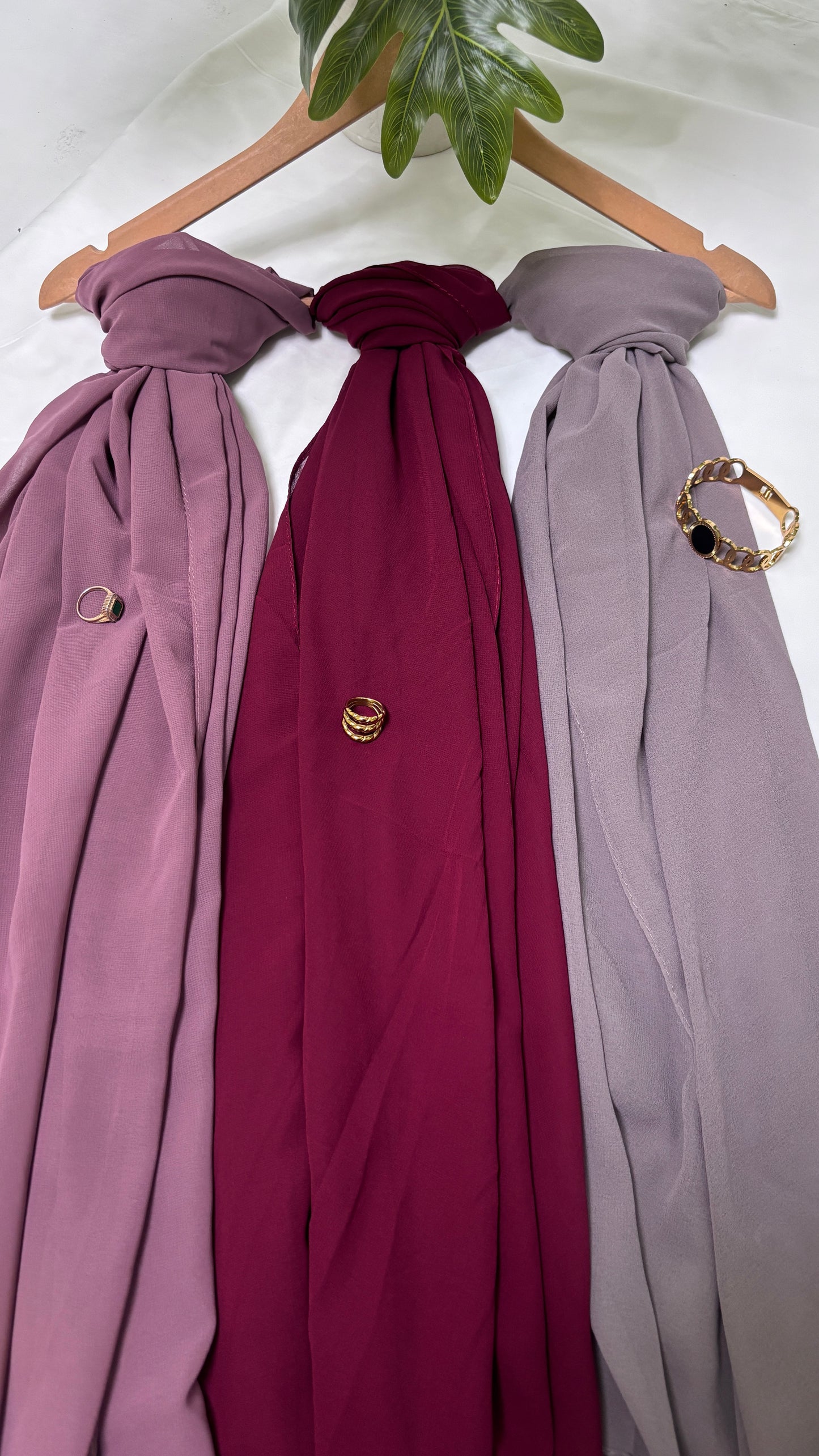 Premium Georgette Chiffon Hijab Scarf for Women – Luxury Modest Wear with Free Hijab Cap