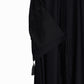 Jet Black Embroidered Nida Abaya