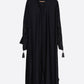 Jet Black Embroidered Nida Abaya