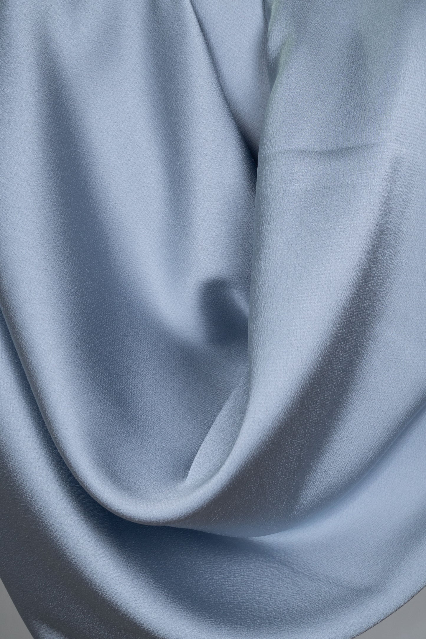 Peau de Soie Blue Silk Hijab