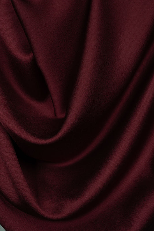 Maroon Silk Hijab