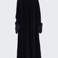 Luxury Black & Floral Embroidered Abaya 