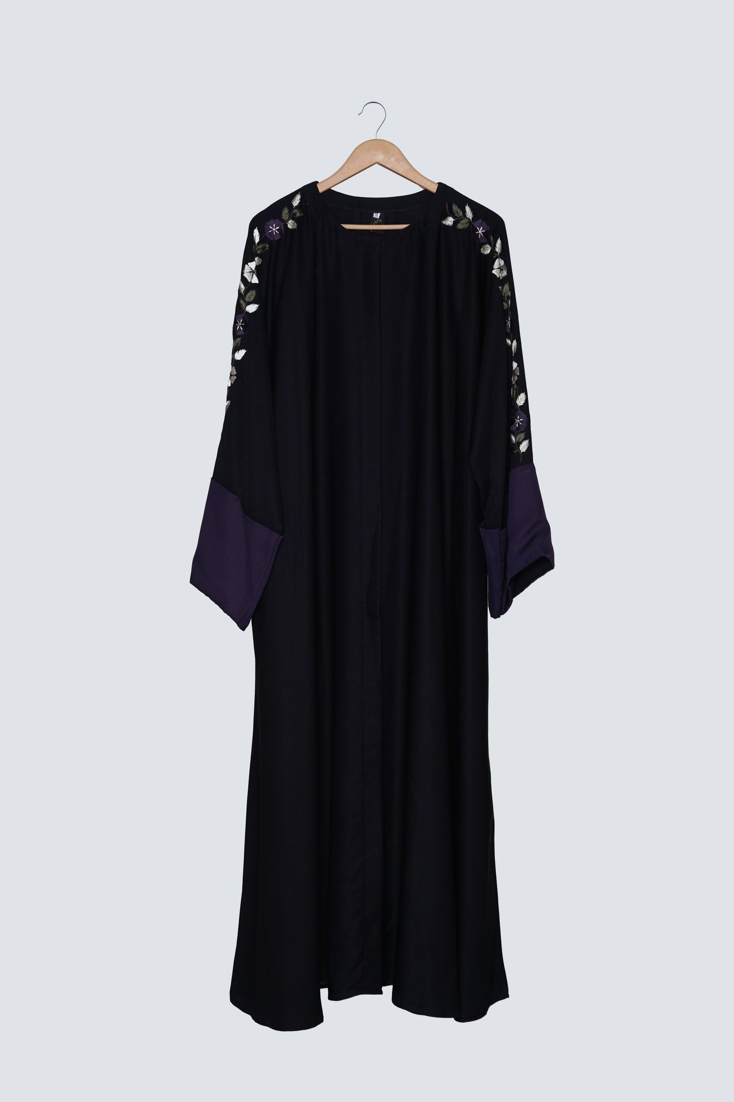 Luxury Black & Floral Embroidered Abaya 