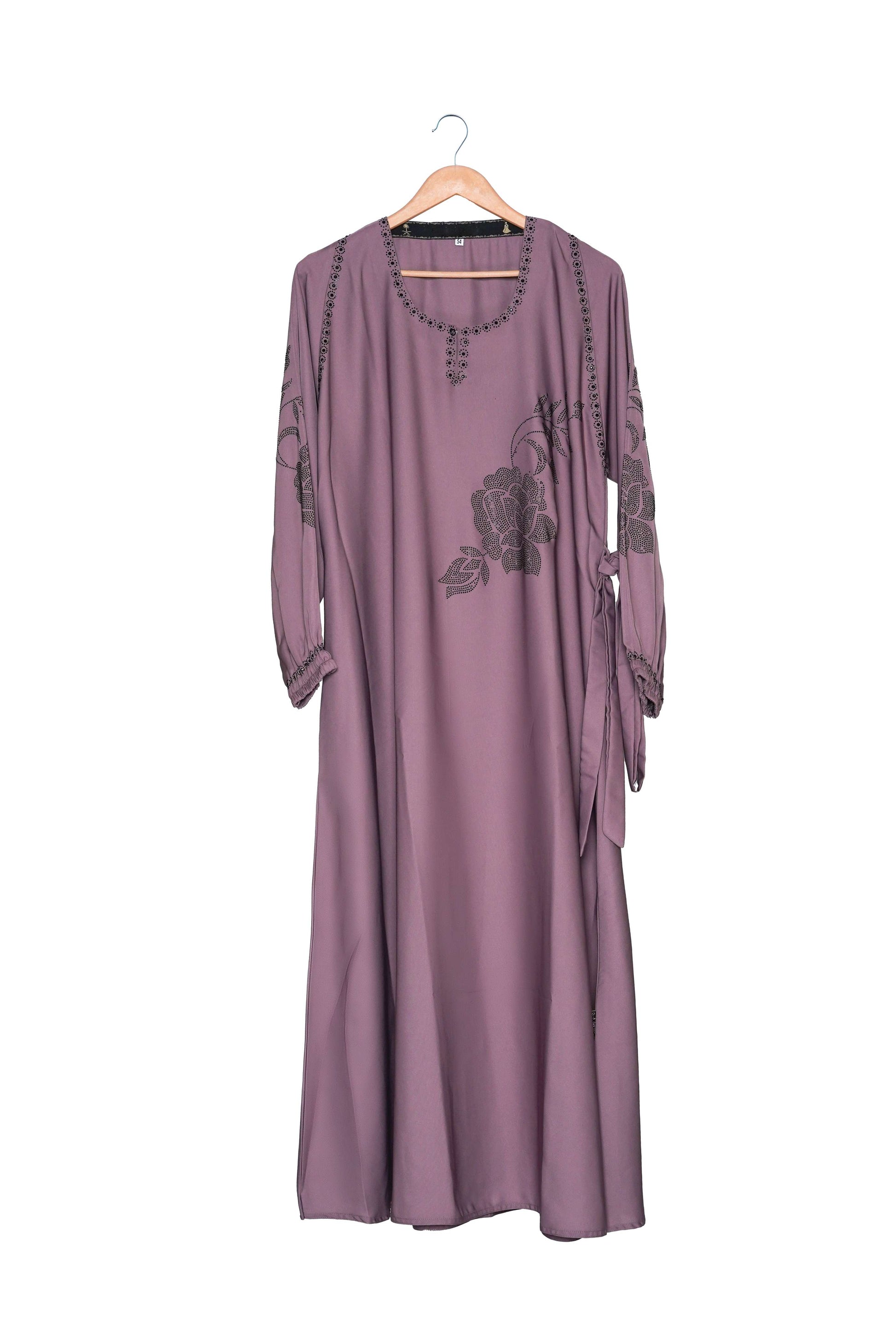 Luxury Dusty Rose Maxi Abaya