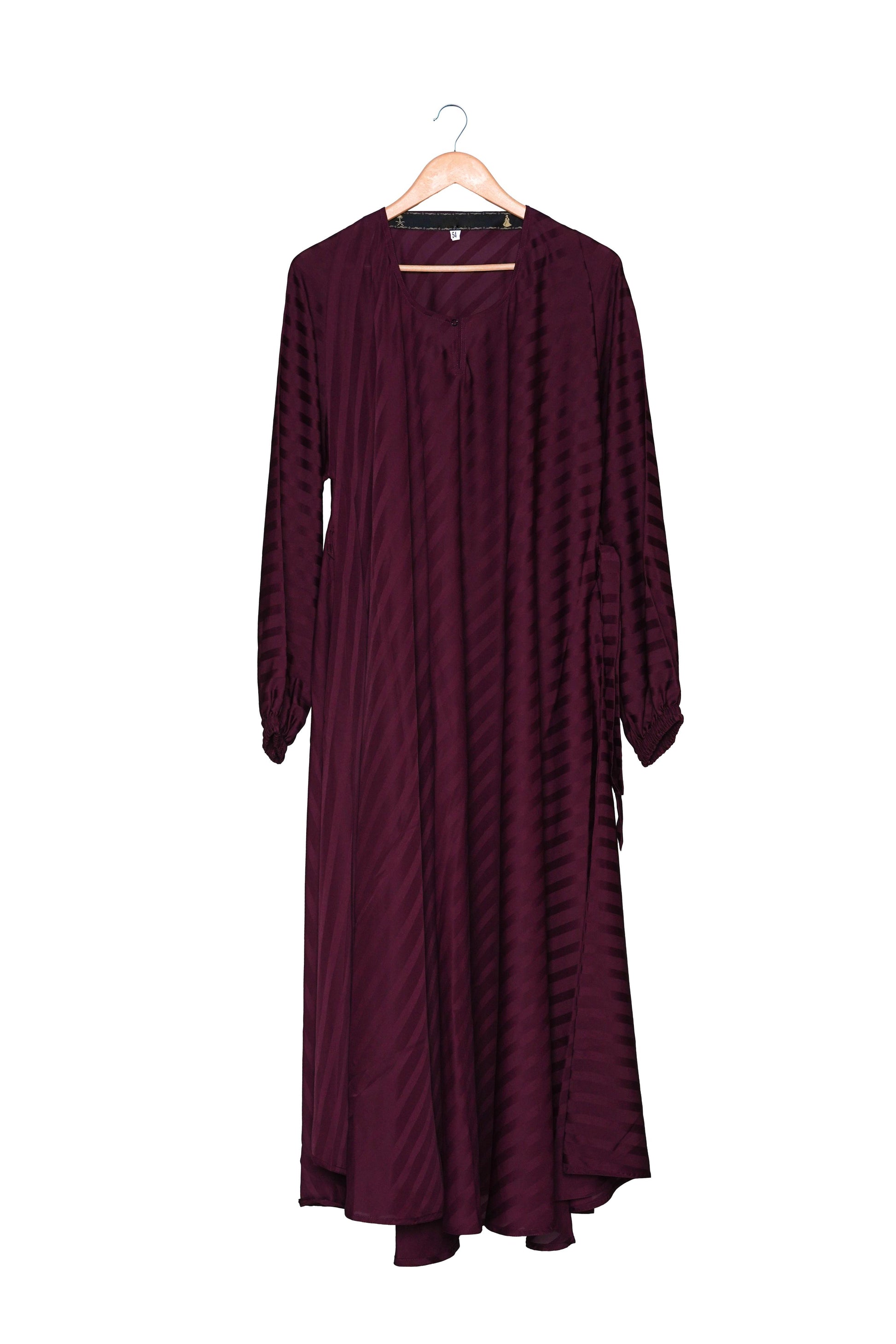 Luxury Maroon Maxi Abaya