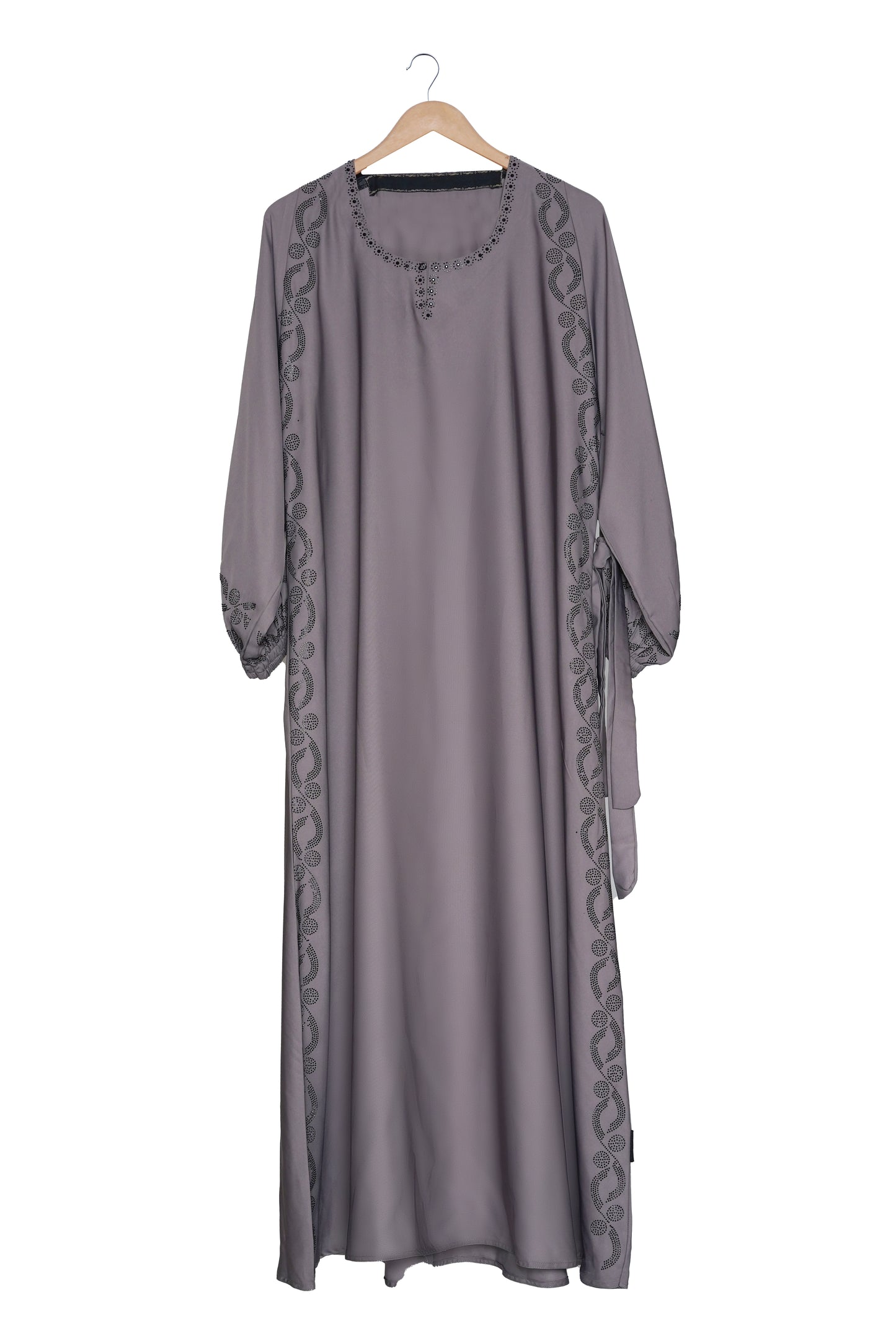 Luxury Slate Grey Abaya