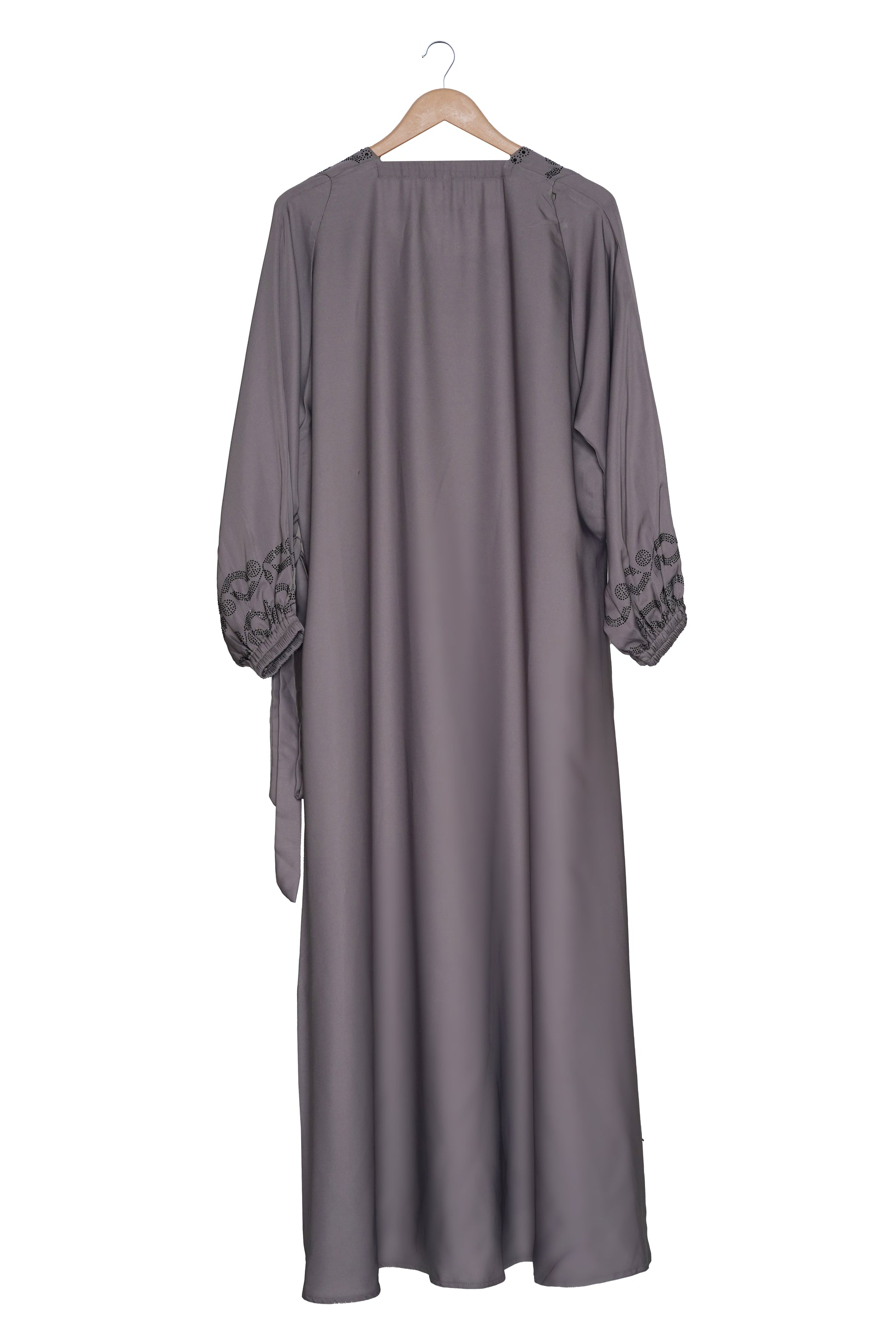 Luxury Slate Grey Abaya