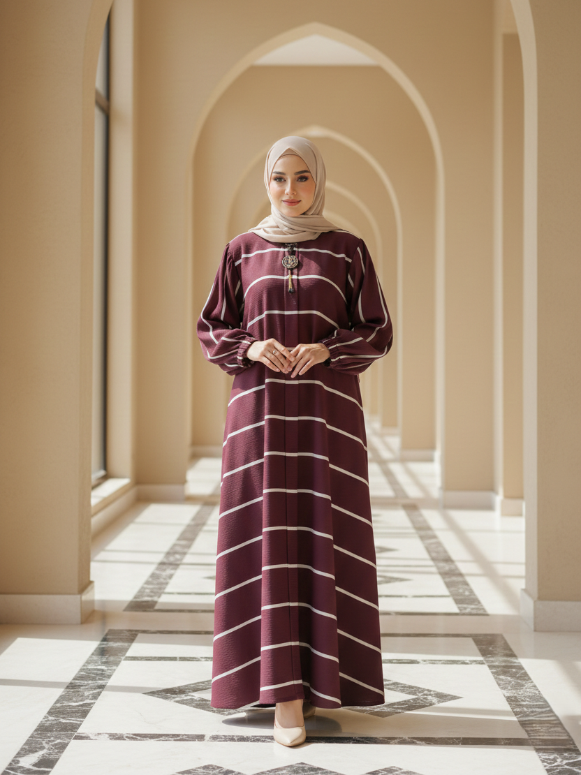 Maroon_Striped_Zoom_Abaya
