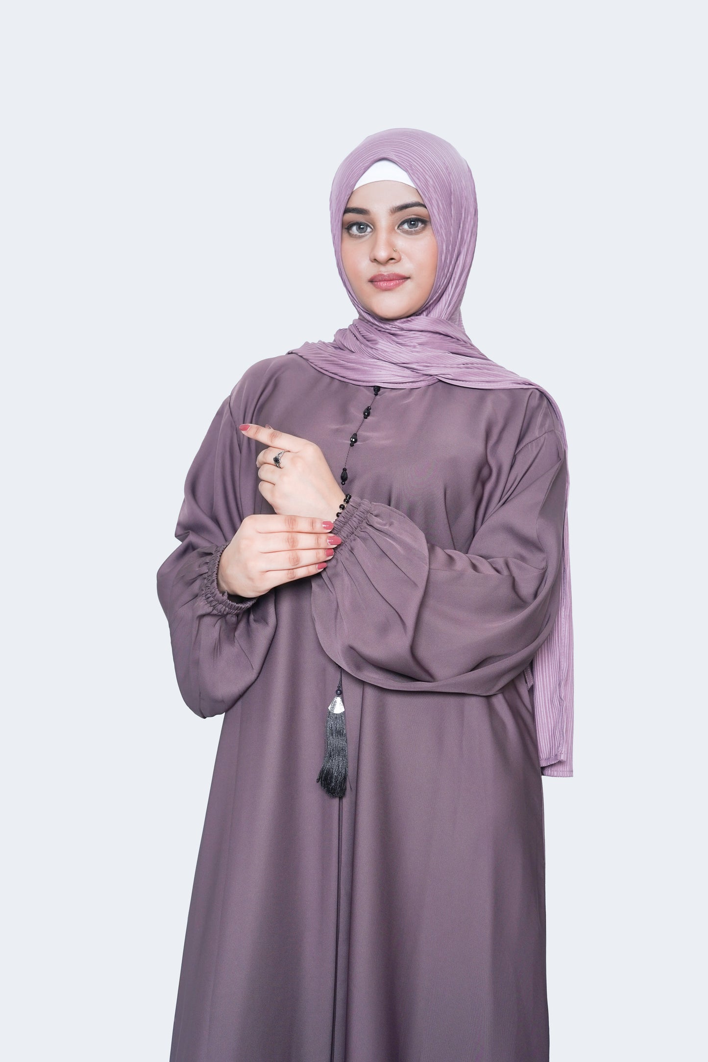 Mauve Maxi classic Abaya 