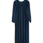 Navy Blue Pleated Abaya