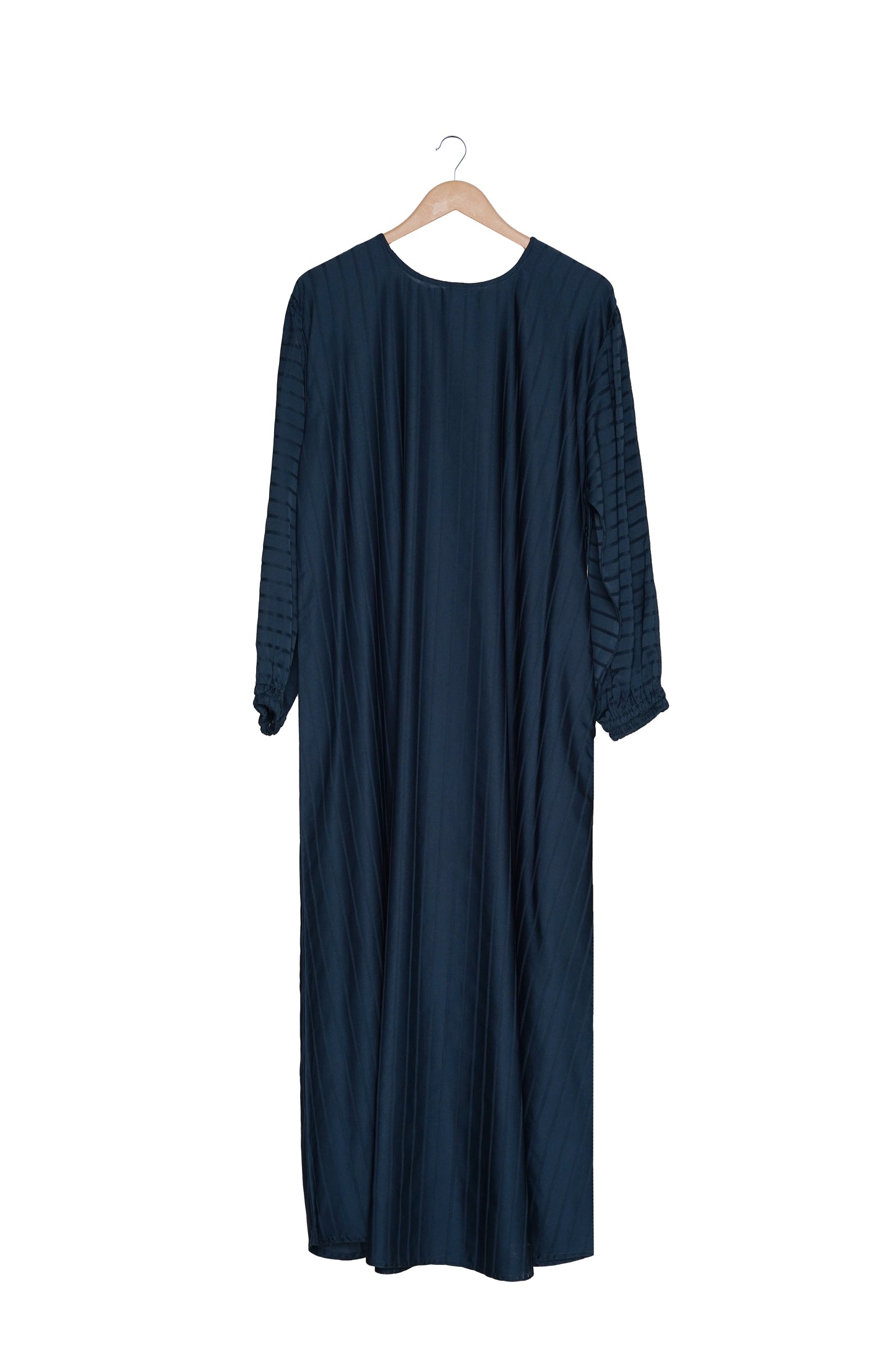 Navy Blue Pleated Abaya