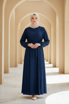 Navy_Blue_Striped_Maxi_Abaya_with_Gathered_Sleeves_Everyday_Luxury_Wear