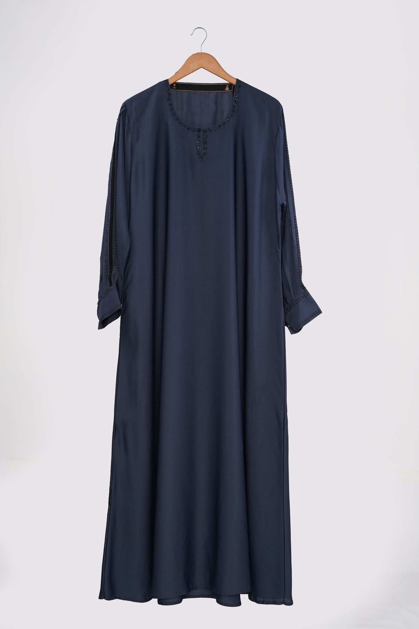 Navy Nida Embellished Abaya